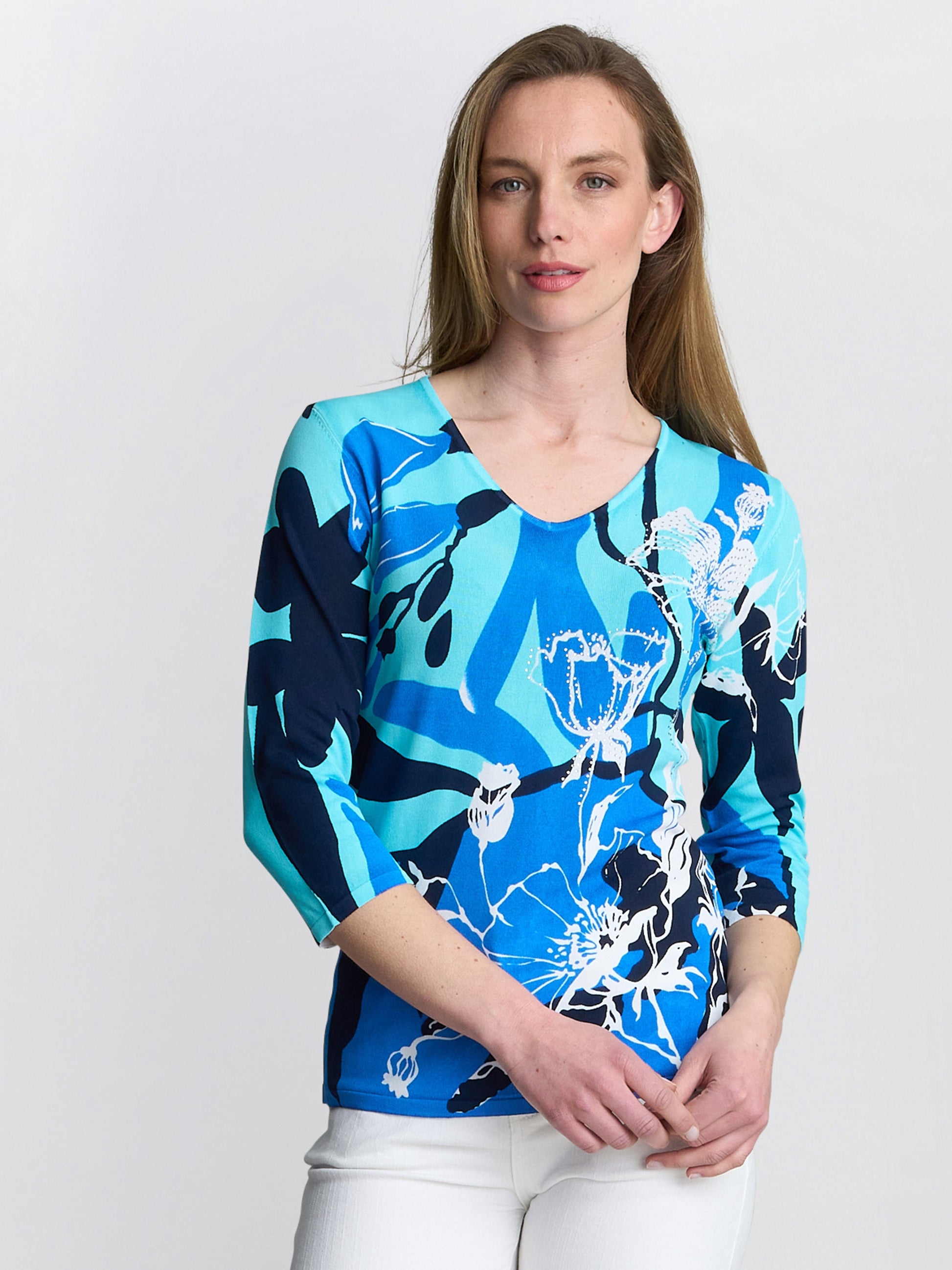  Atlanta Lightweight Sweater With Diamante Detail