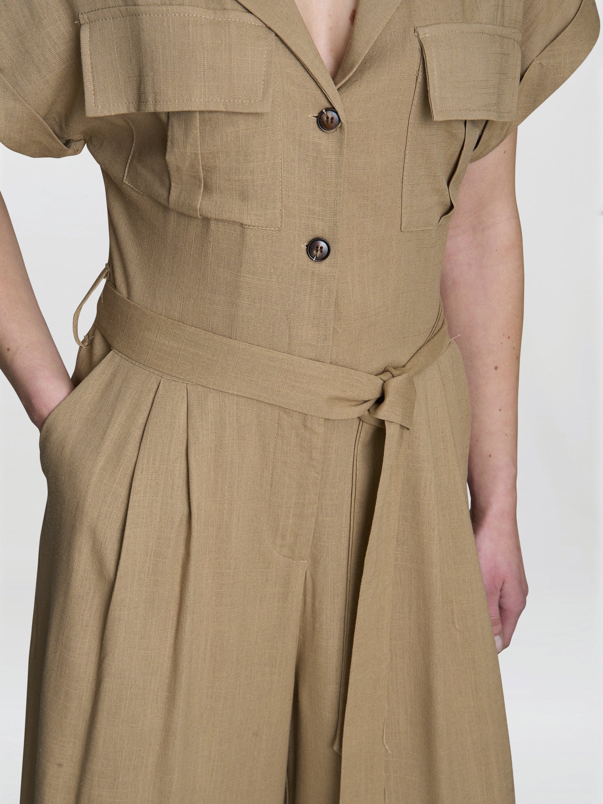 Carmela Linen Jumpsuit