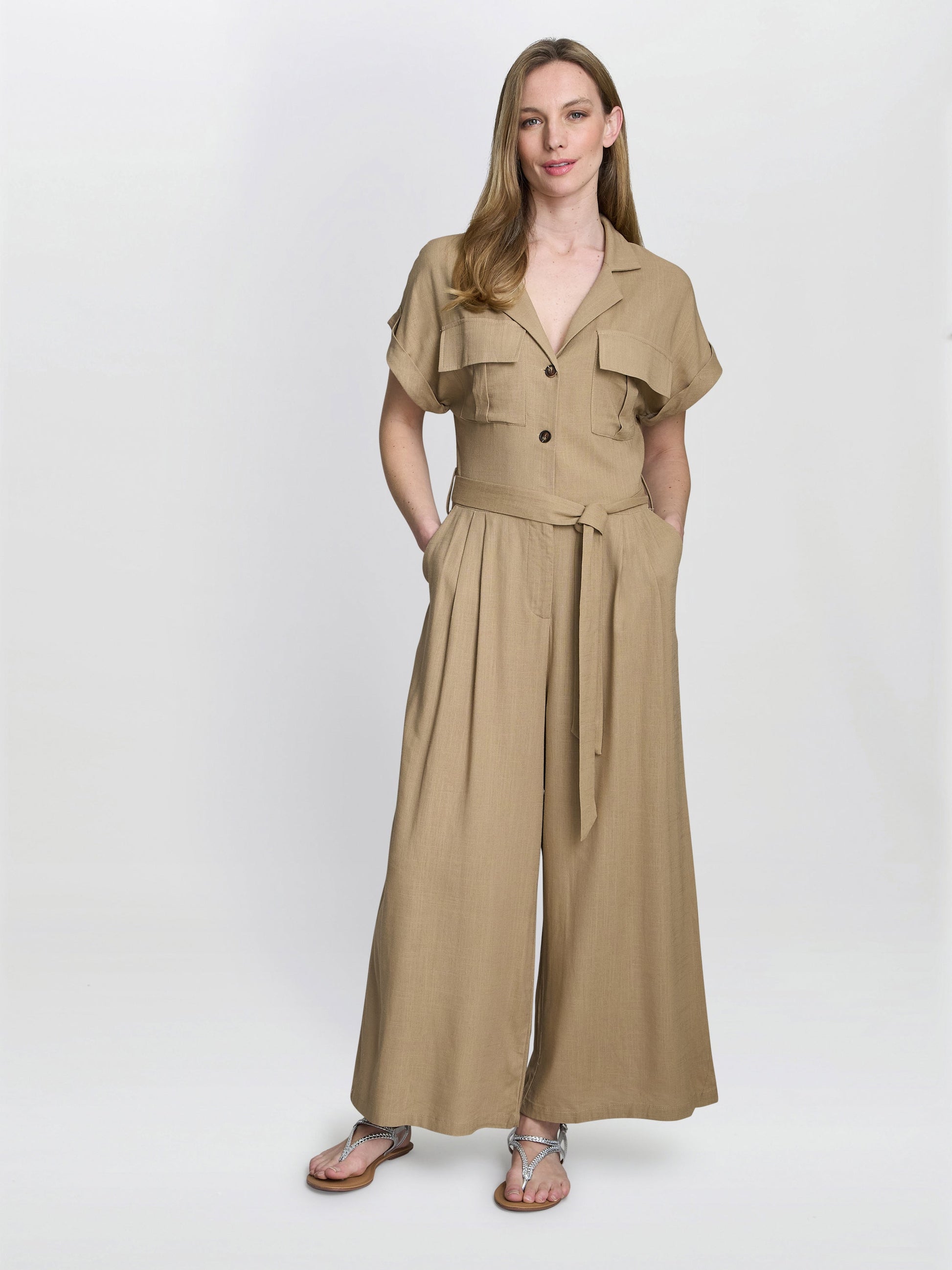  Carmela Linen Jumpsuit
