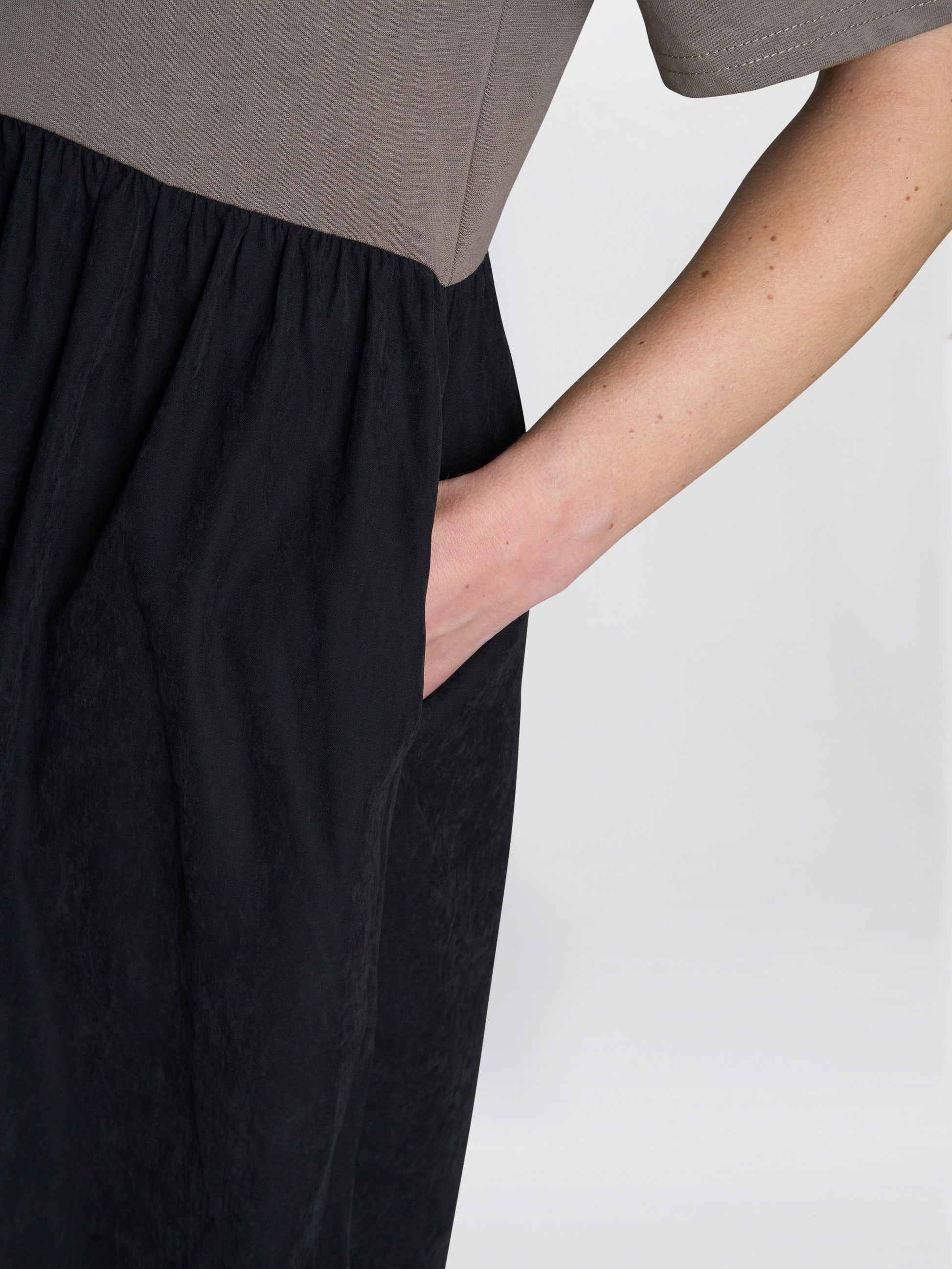  Cat Two Tone T-Shirt Dress