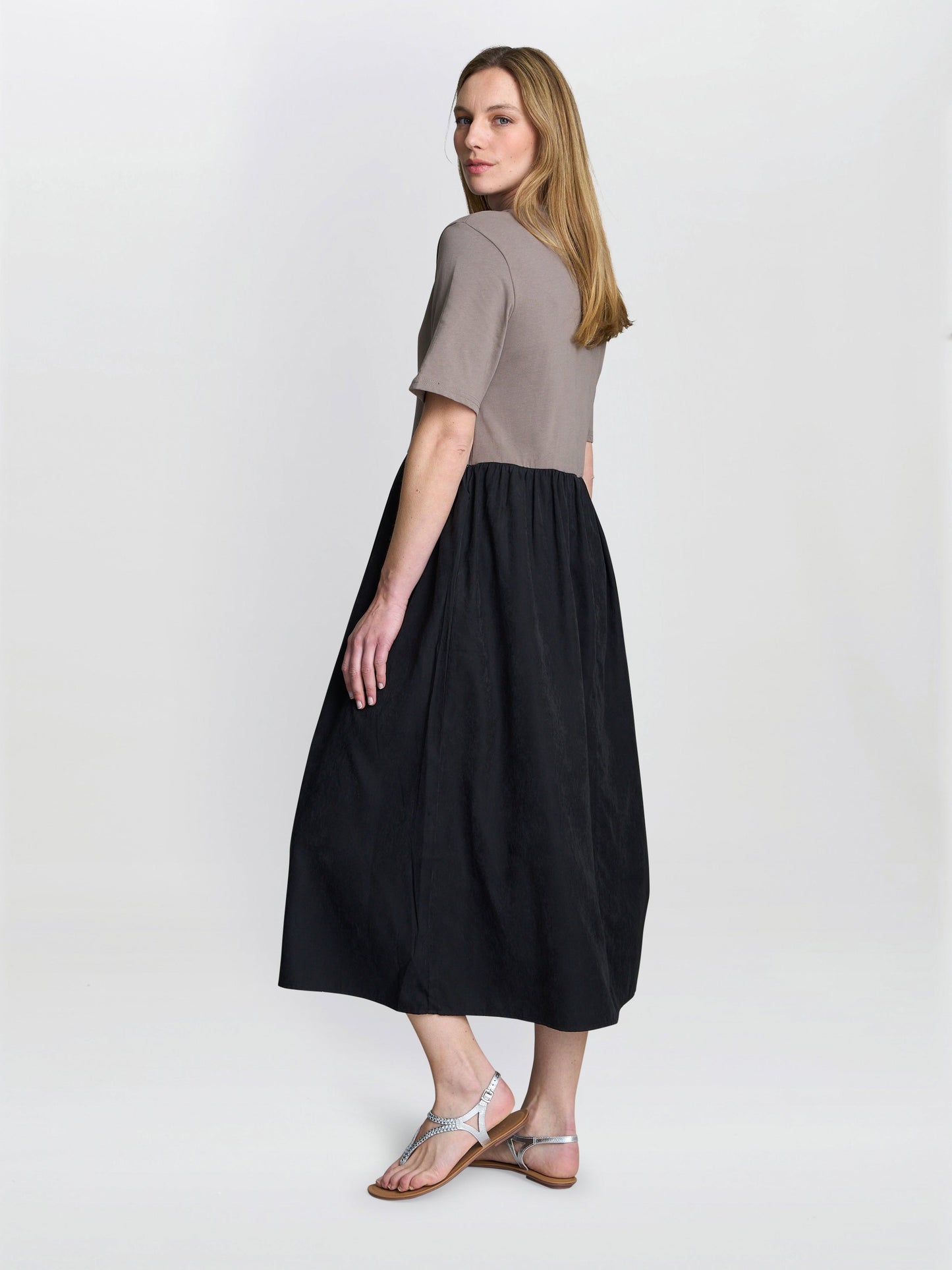  Cat Two Tone T-Shirt Dress