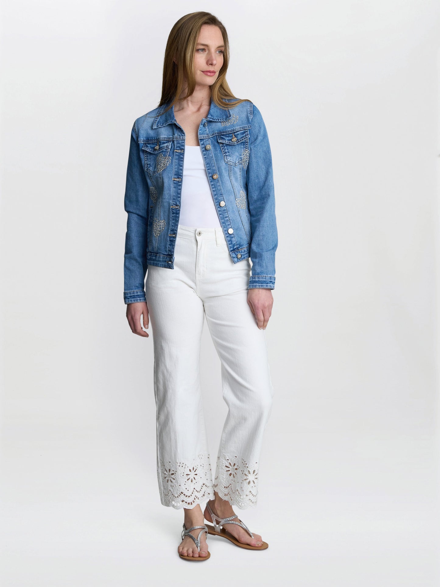  Chantel Embelished Denim Jacket