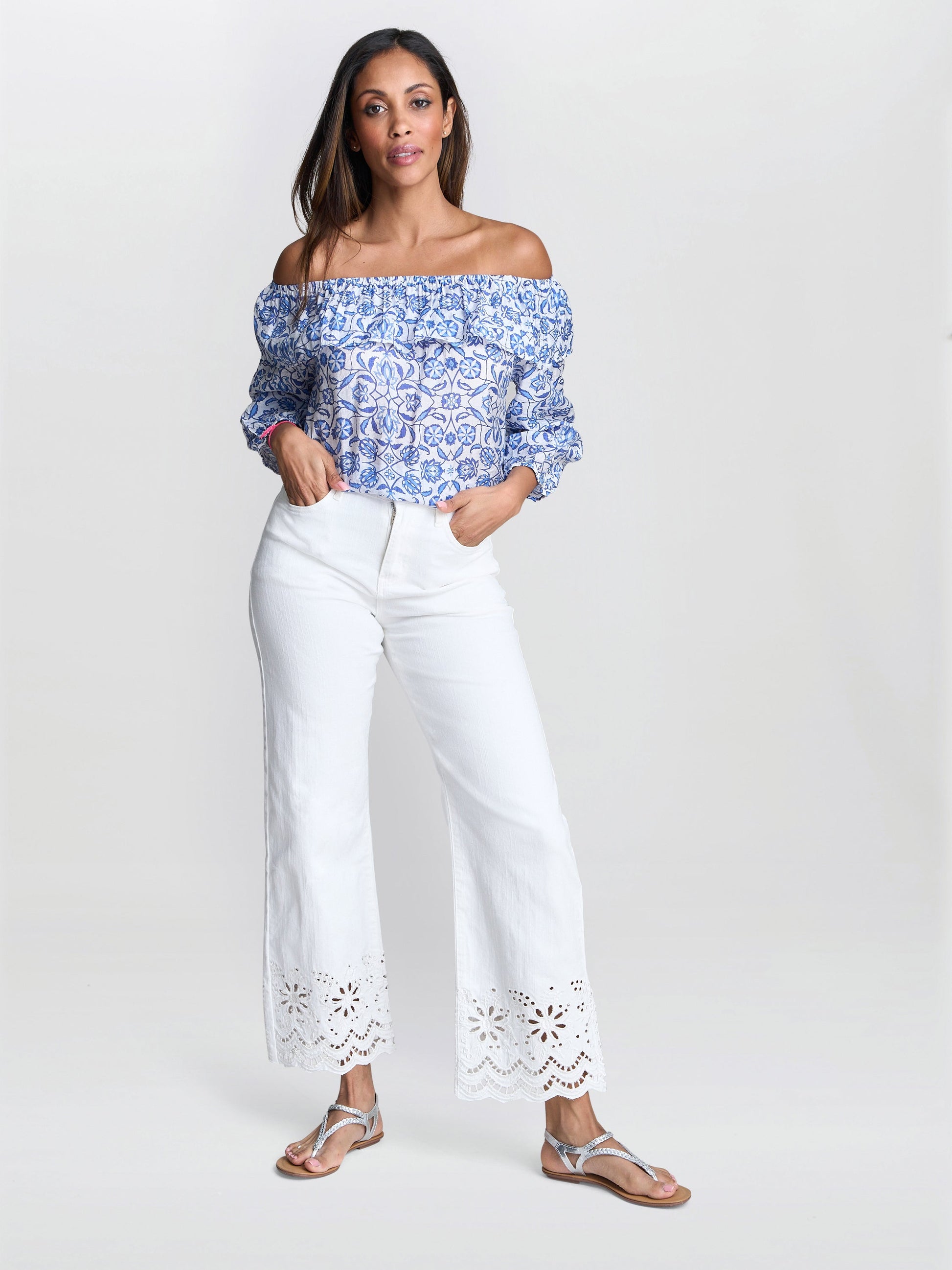  Charity Embroidered Jeans