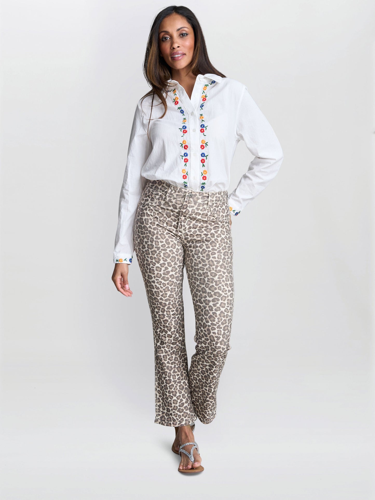  Charley Reversible Stretch Leopard Jeans