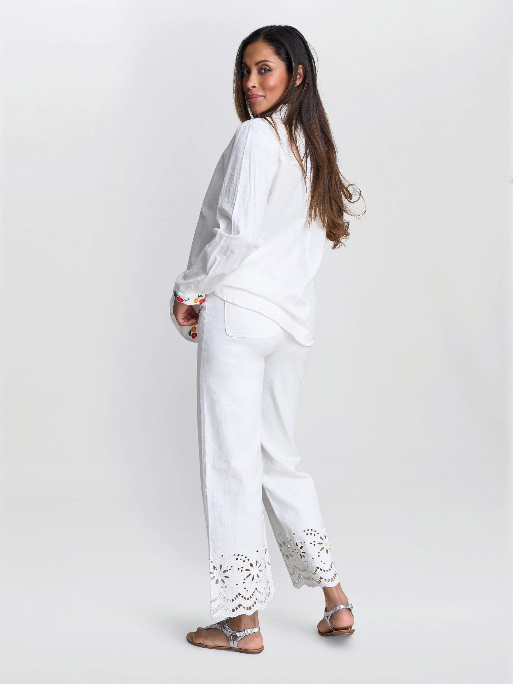  Clementine Embroidered Cotton Shirt
