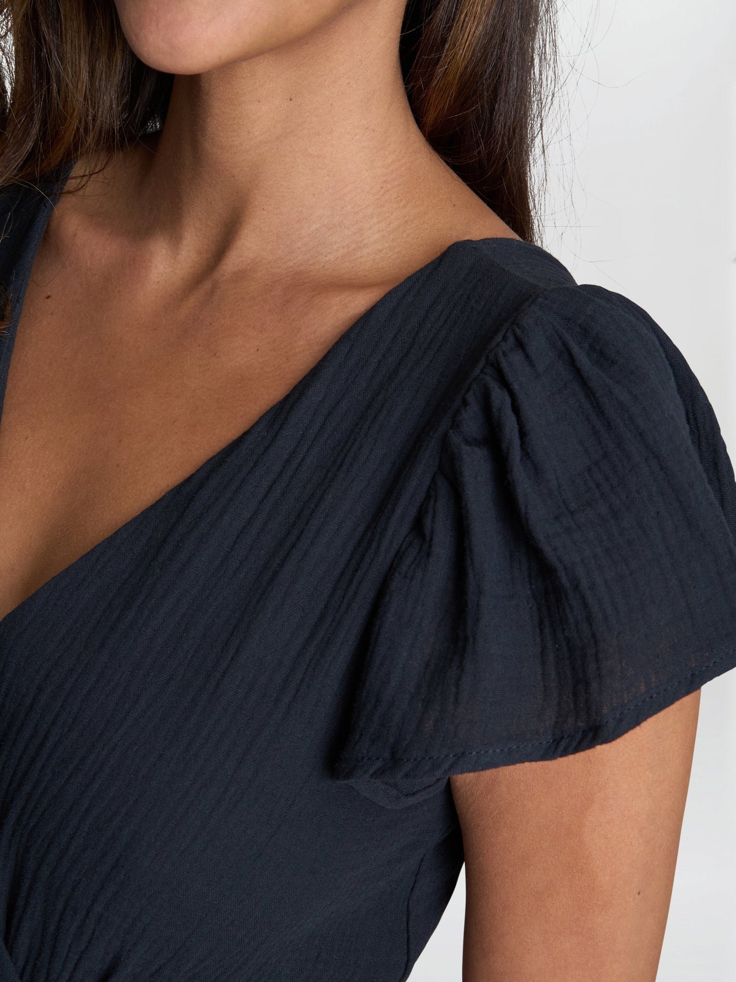  Dove Cotton Muslin Maxi Dress
