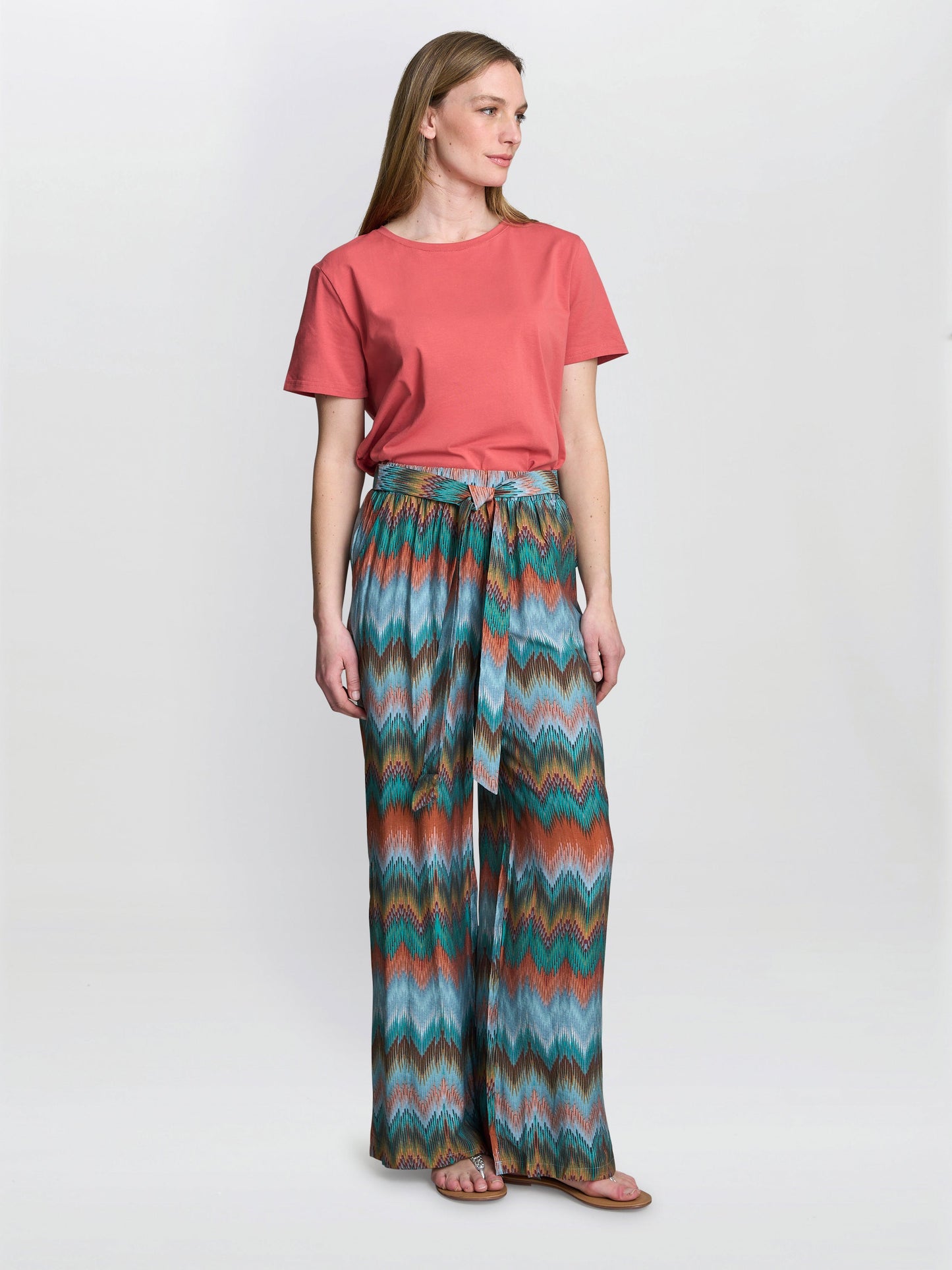  Bessie Tie Waist Summer Trouser