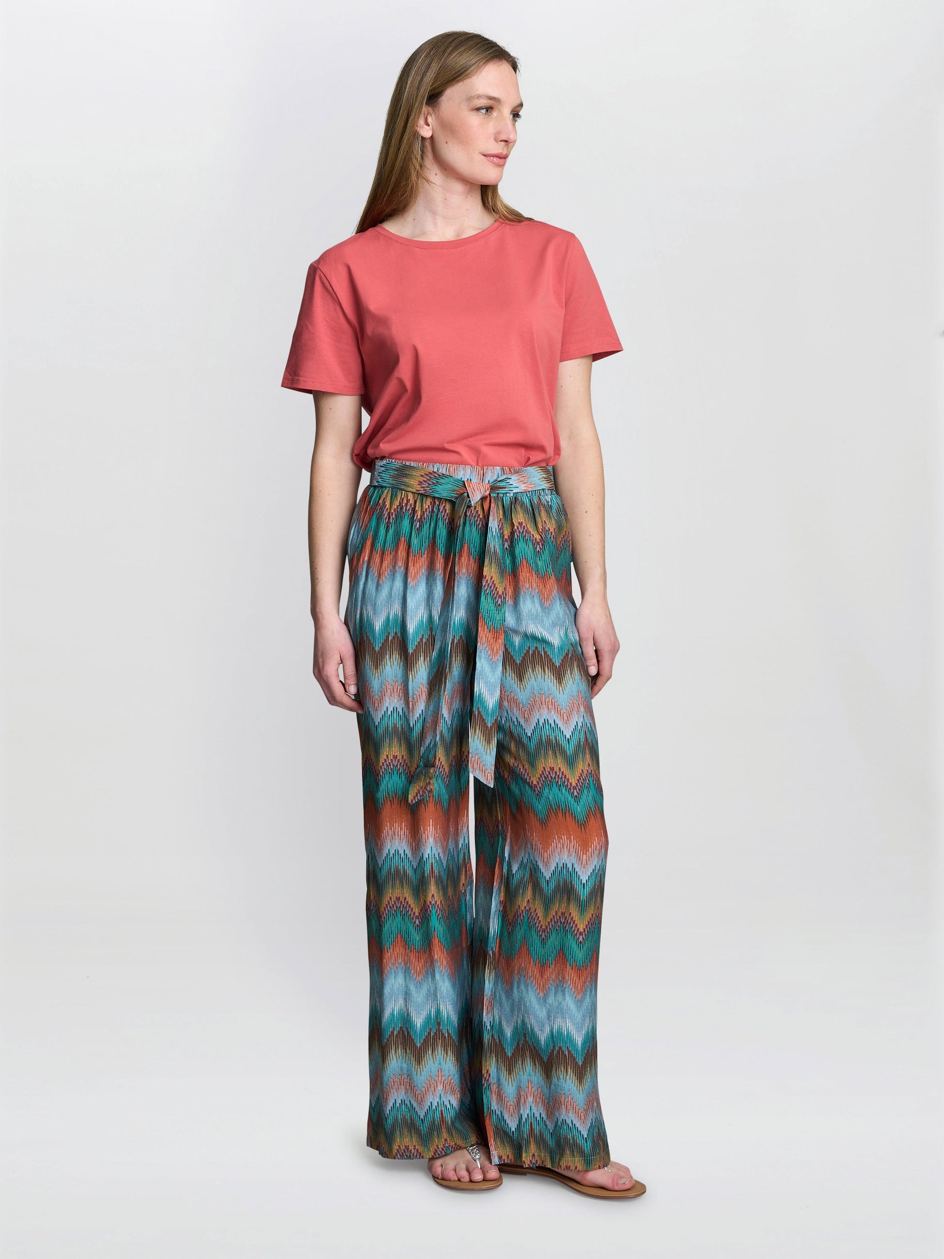  Bessie Tie Waist Summer Trouser