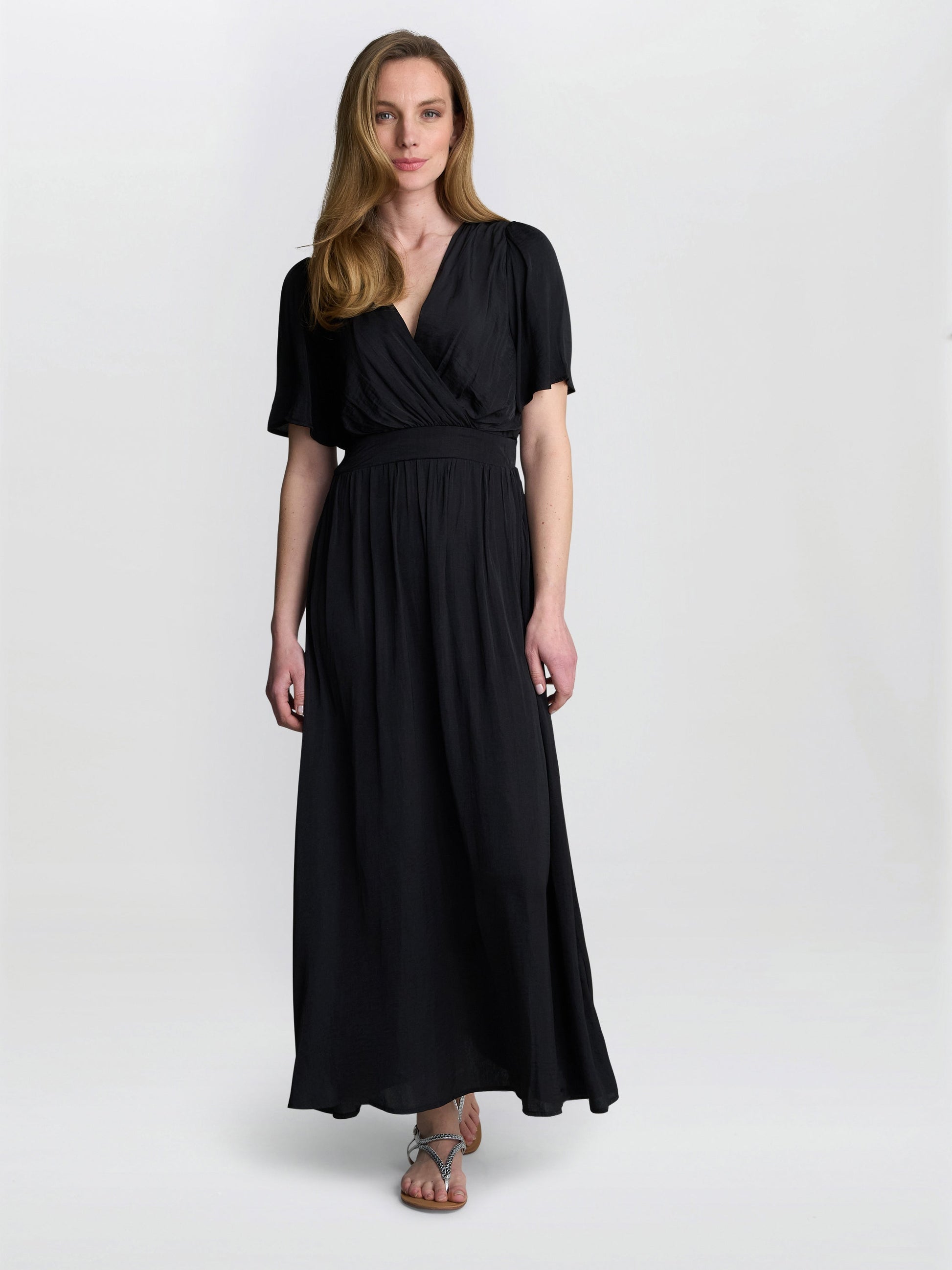  Carole Flowing V-Neck Dress