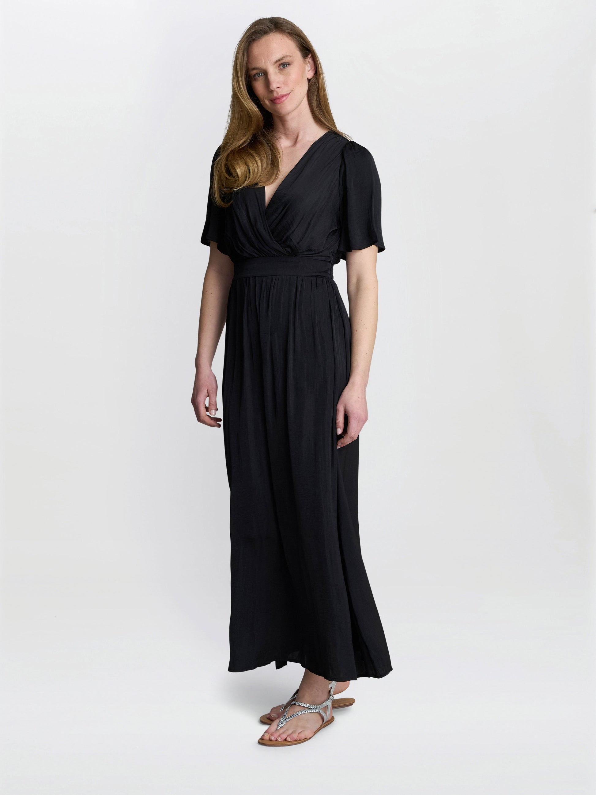  Carole Flowing V-Neck Dress