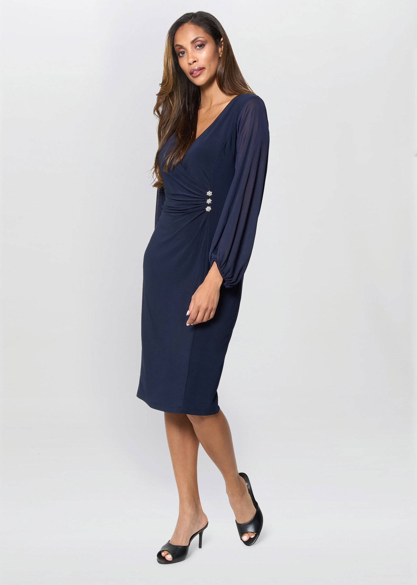  Dee Jersey Wrap With Mesh Sleeves