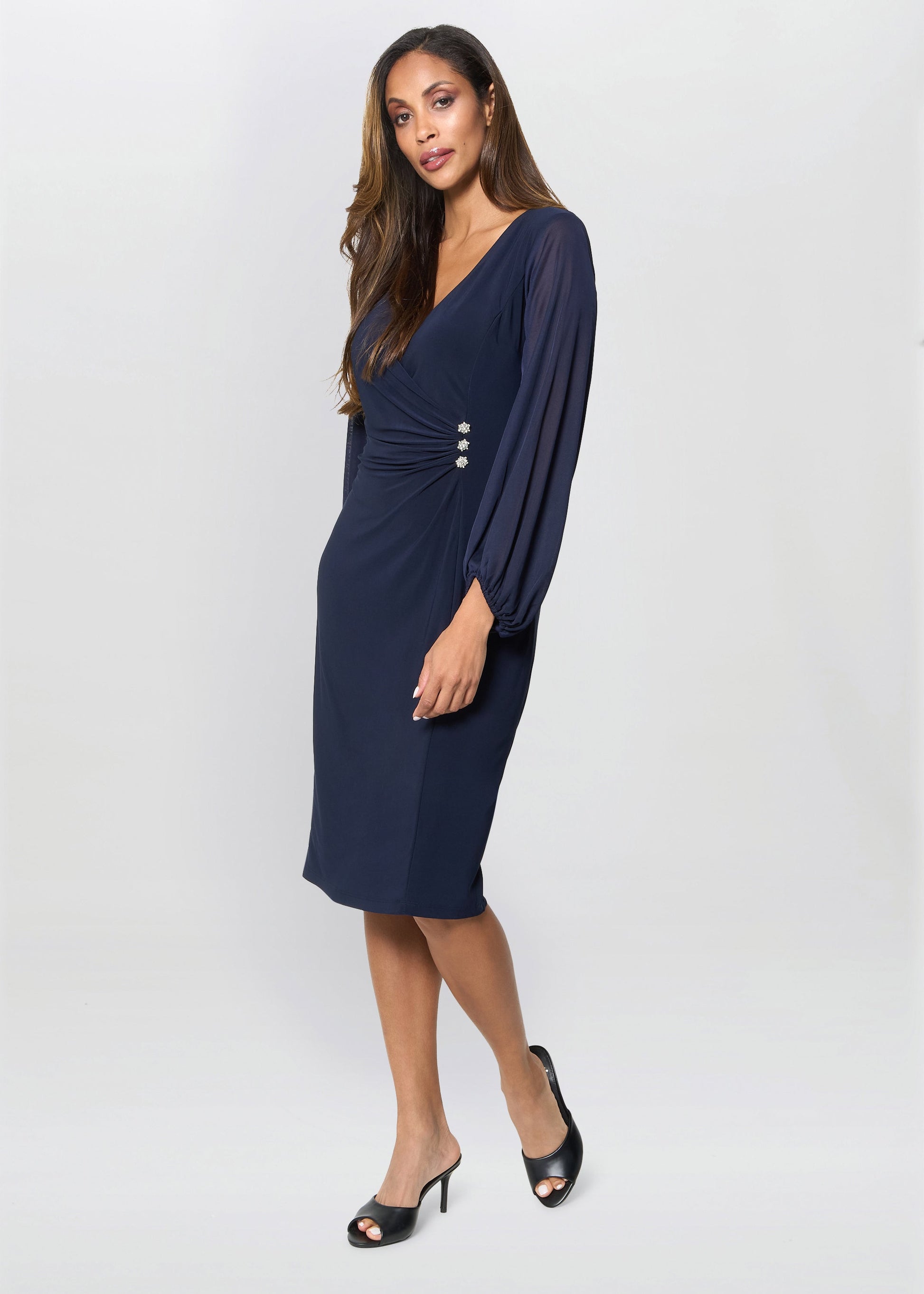  Dee Jersey Wrap With Mesh Sleeves