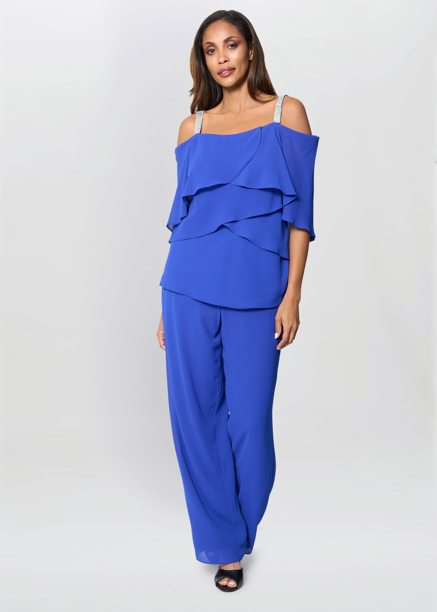  Darla Frill Top Trouser Set