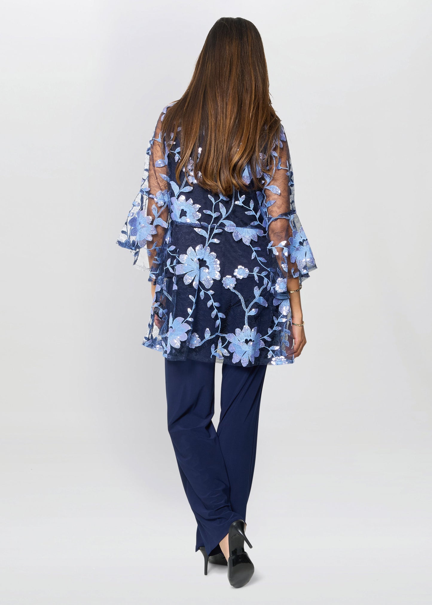  Dorris Three Piece Trouser Suit With Embroidered Jacket