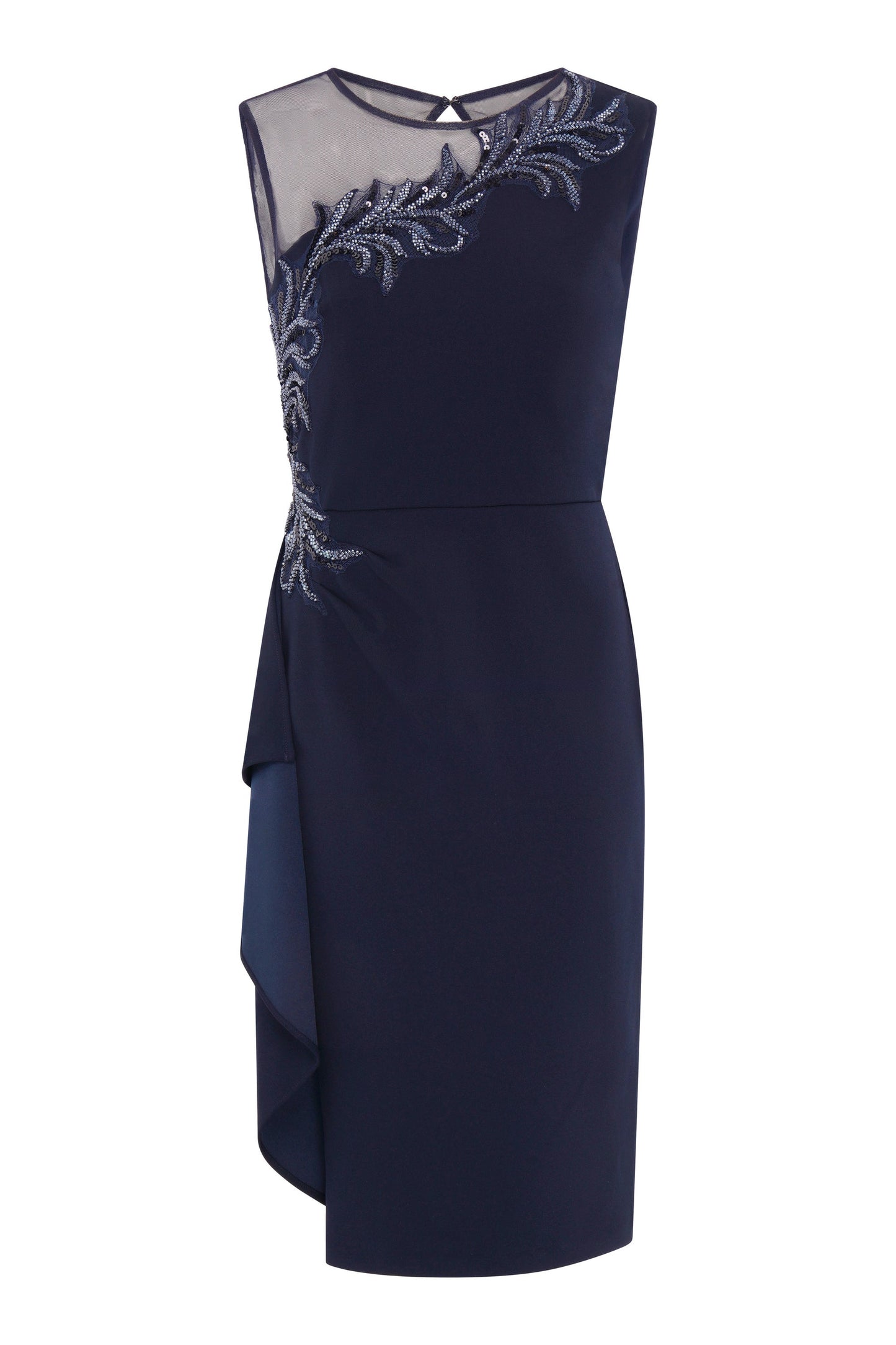  Eden Crepe Dress With Beading Detail