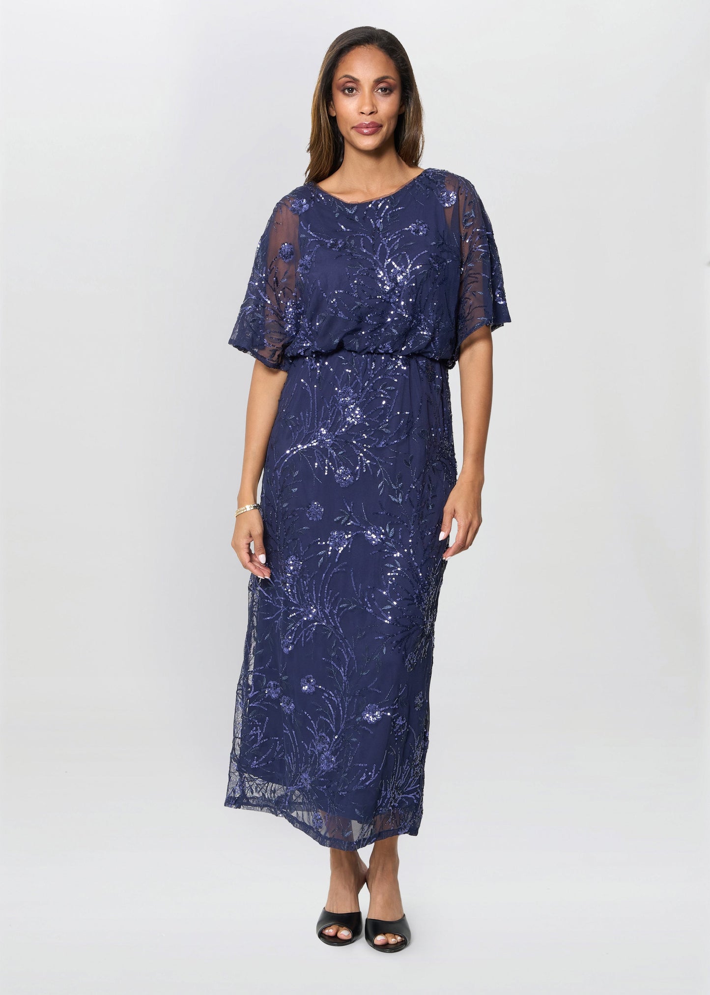  Ava Sequin Midi Dress