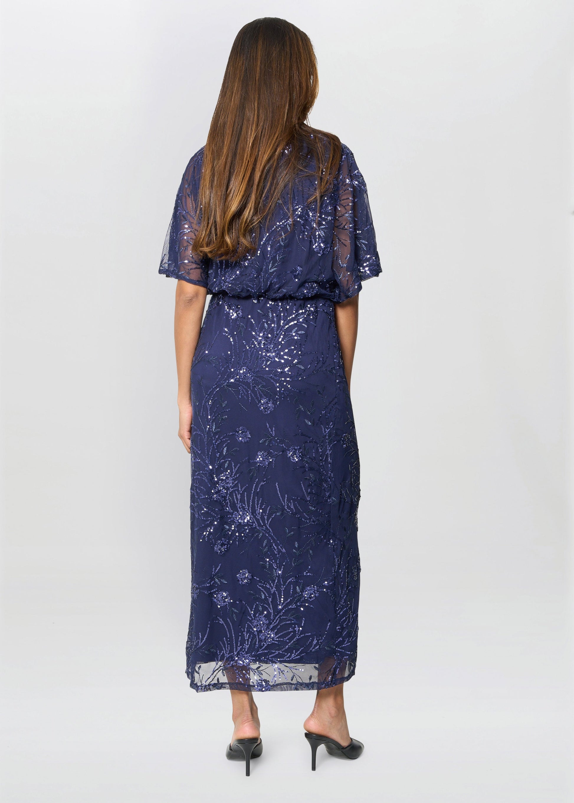  Ava Sequin Midi Dress