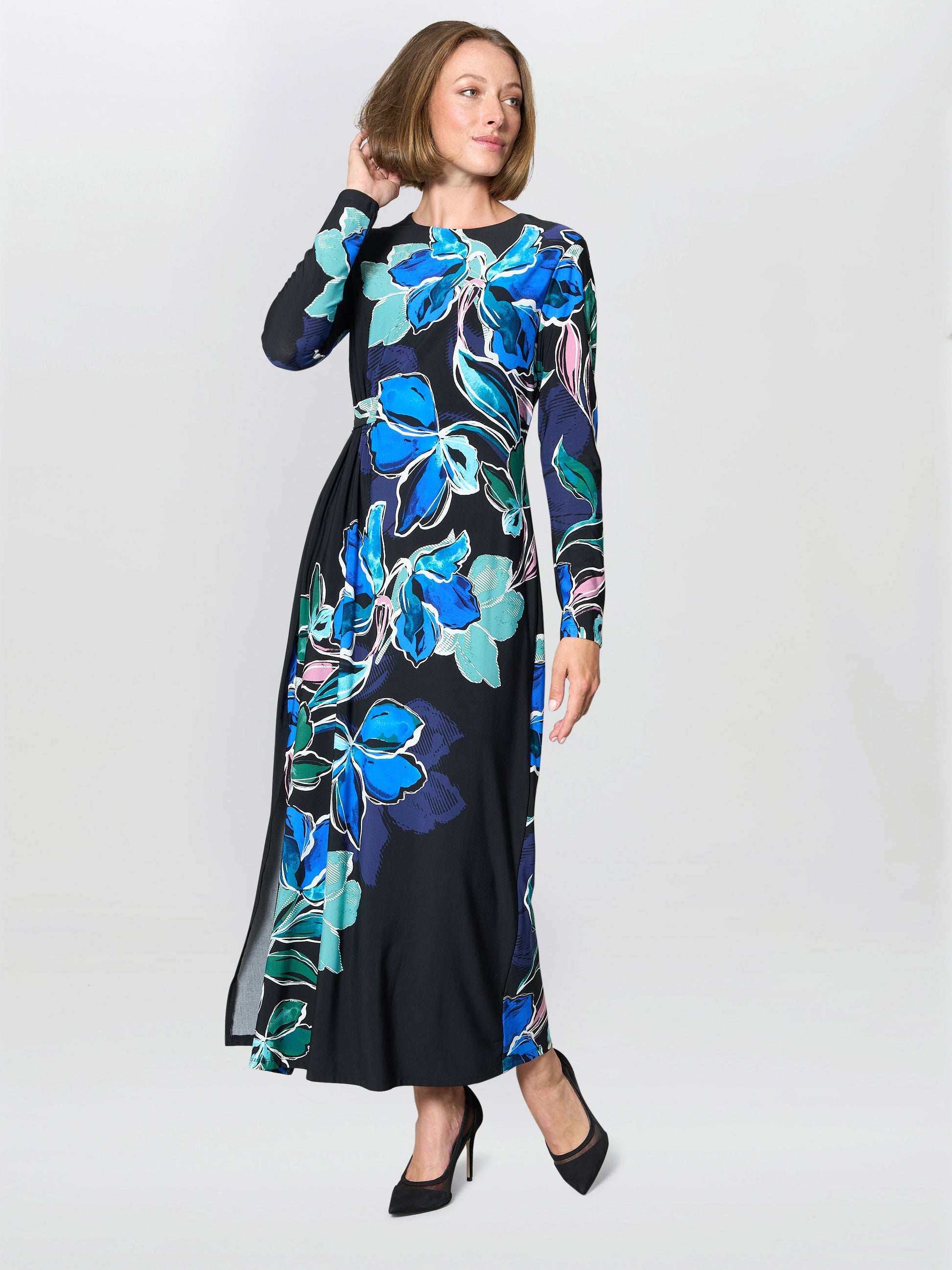 Eli Floral Print Maxi Dress