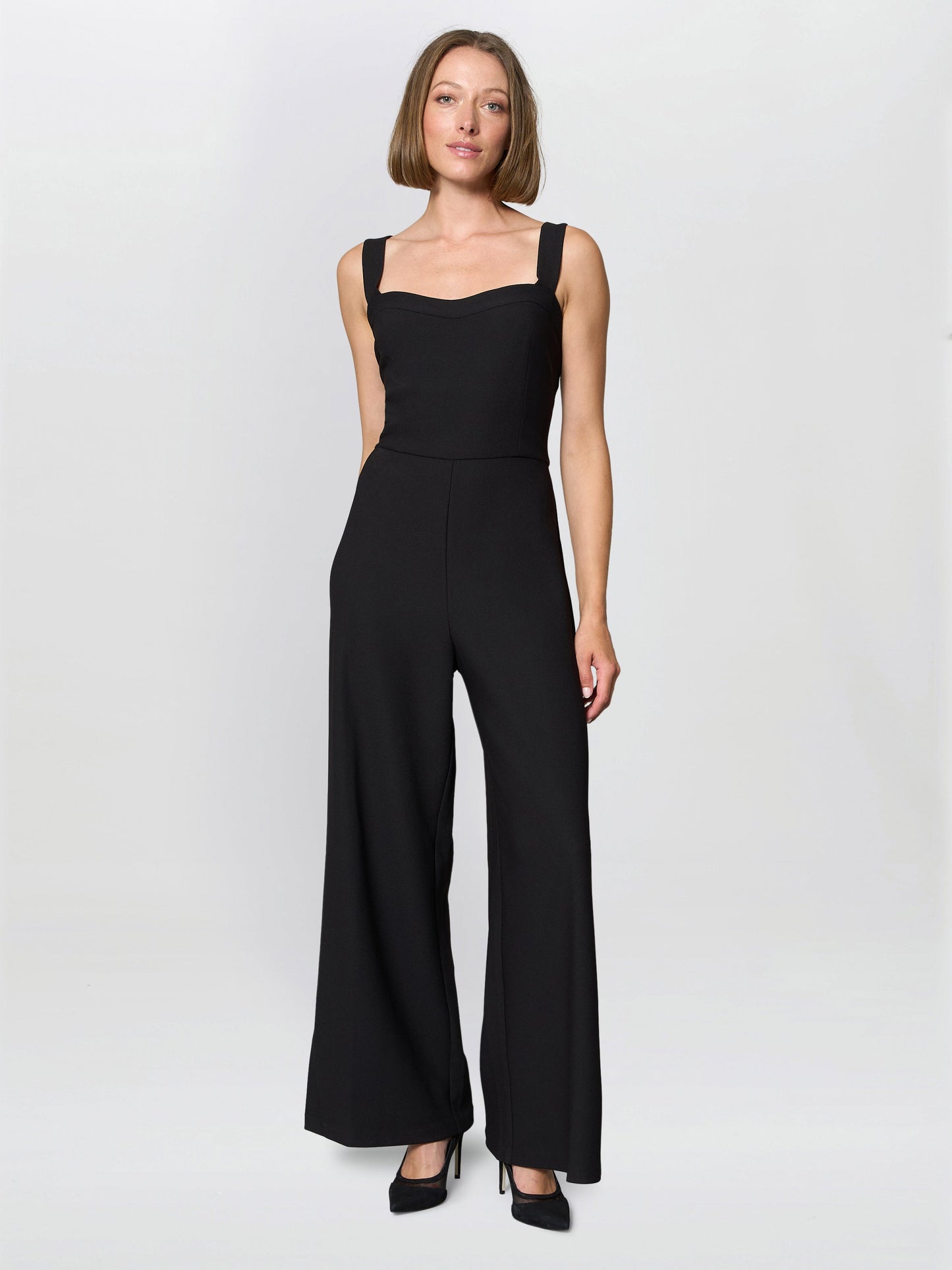  Emy Black Wide-Leg Jumpsuit