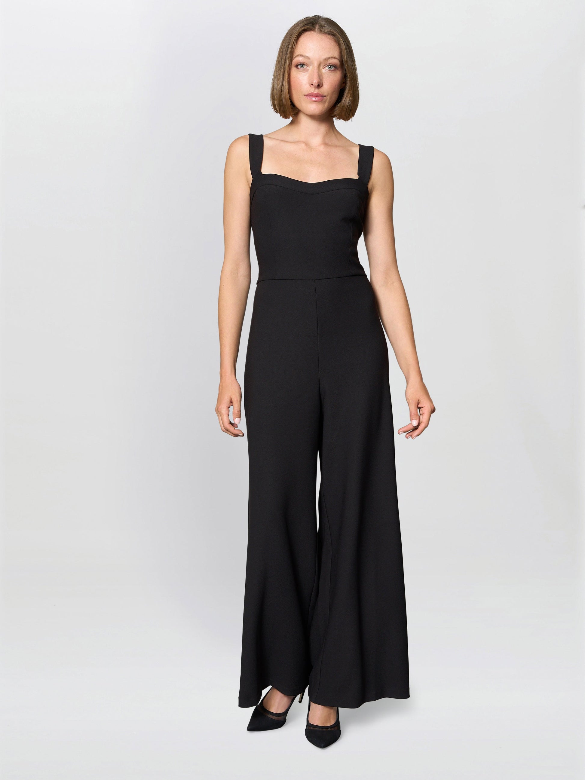  Emy Black Wide-Leg Jumpsuit