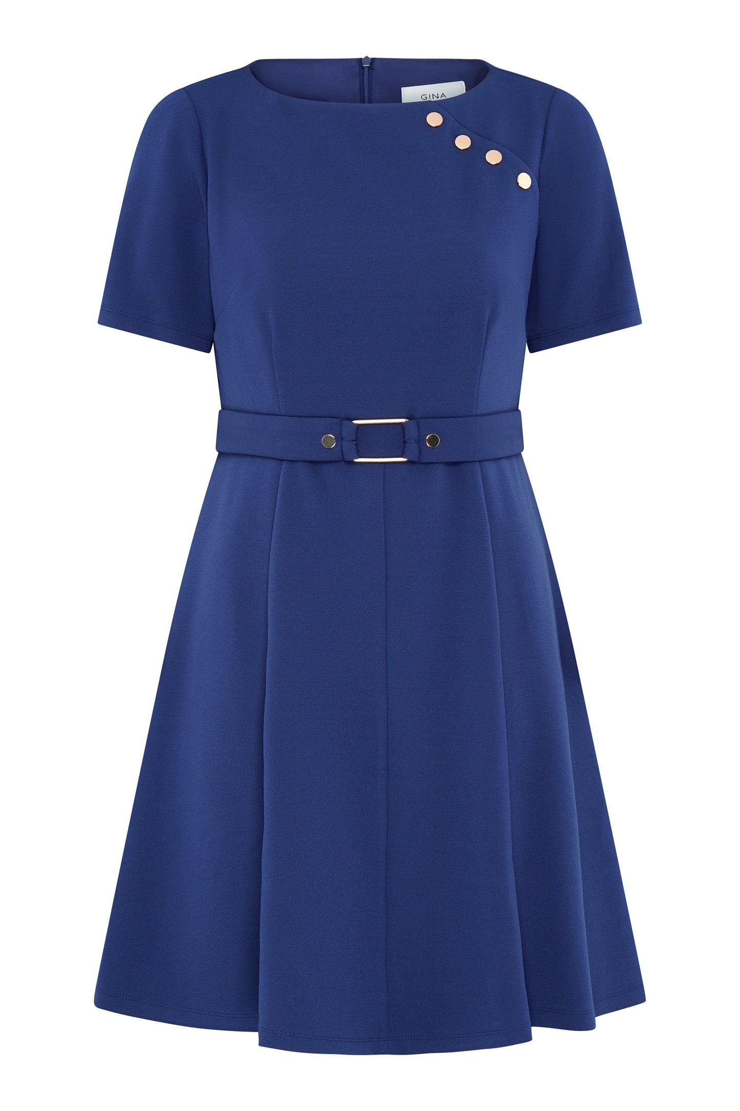  Elise Belted Shift Dress
