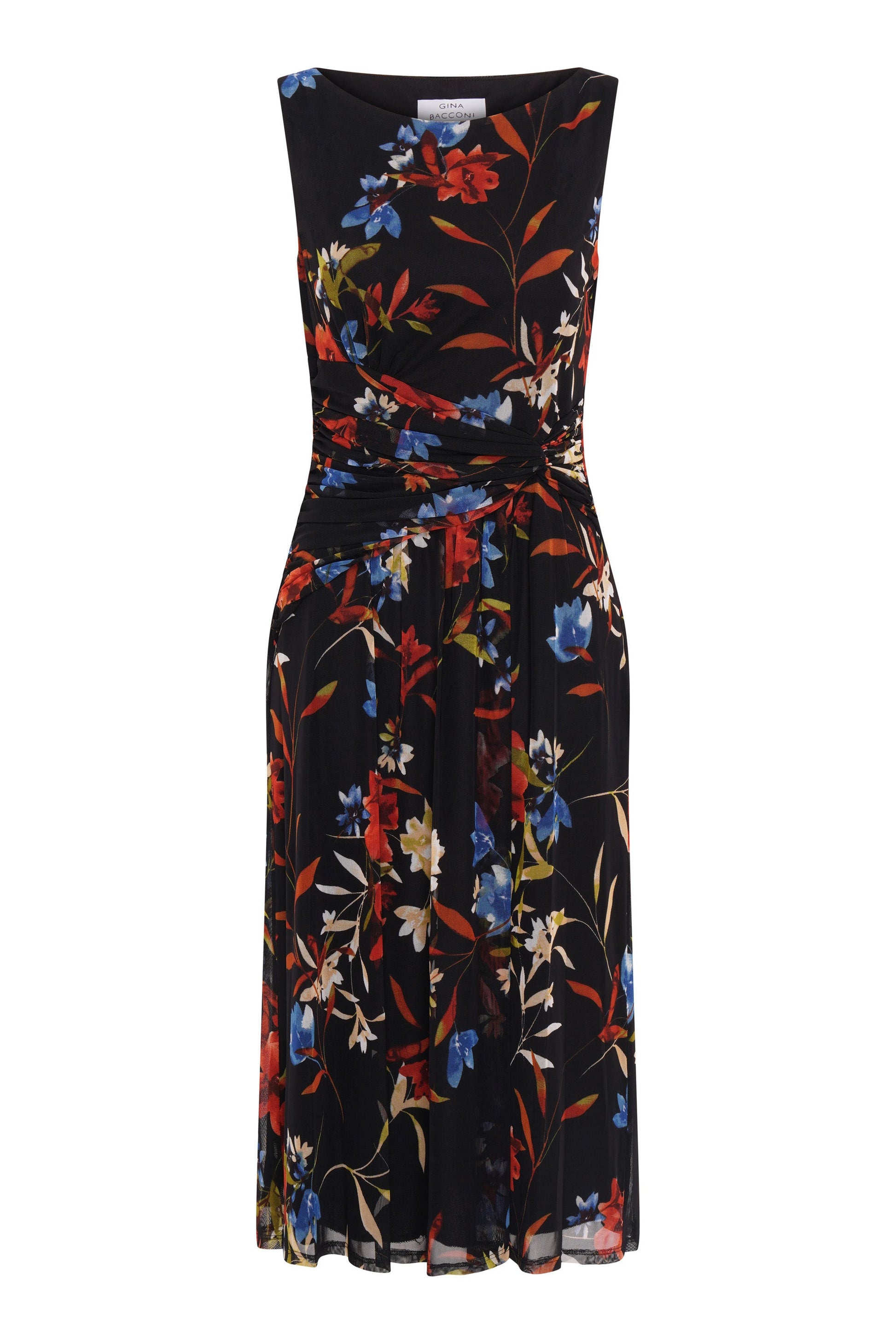  Gina Sleeveless Floral Dress