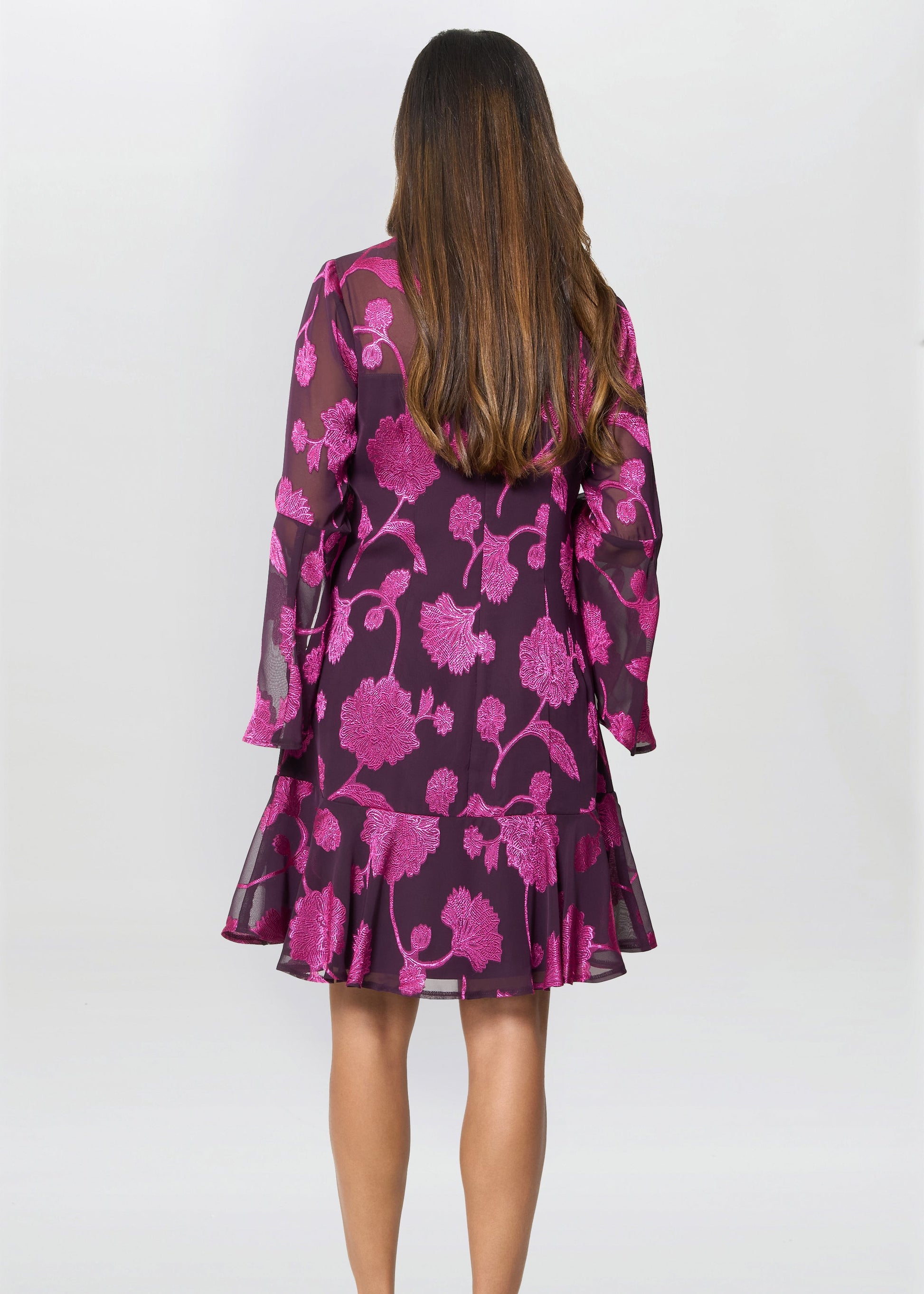  Isabella Embroidered Fit And Flare Dress