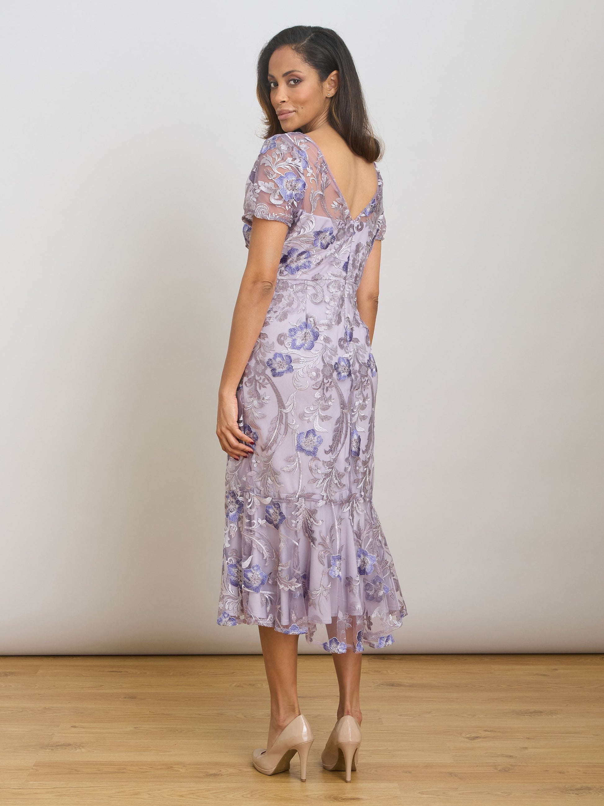  Mildred Lace Midi Dress