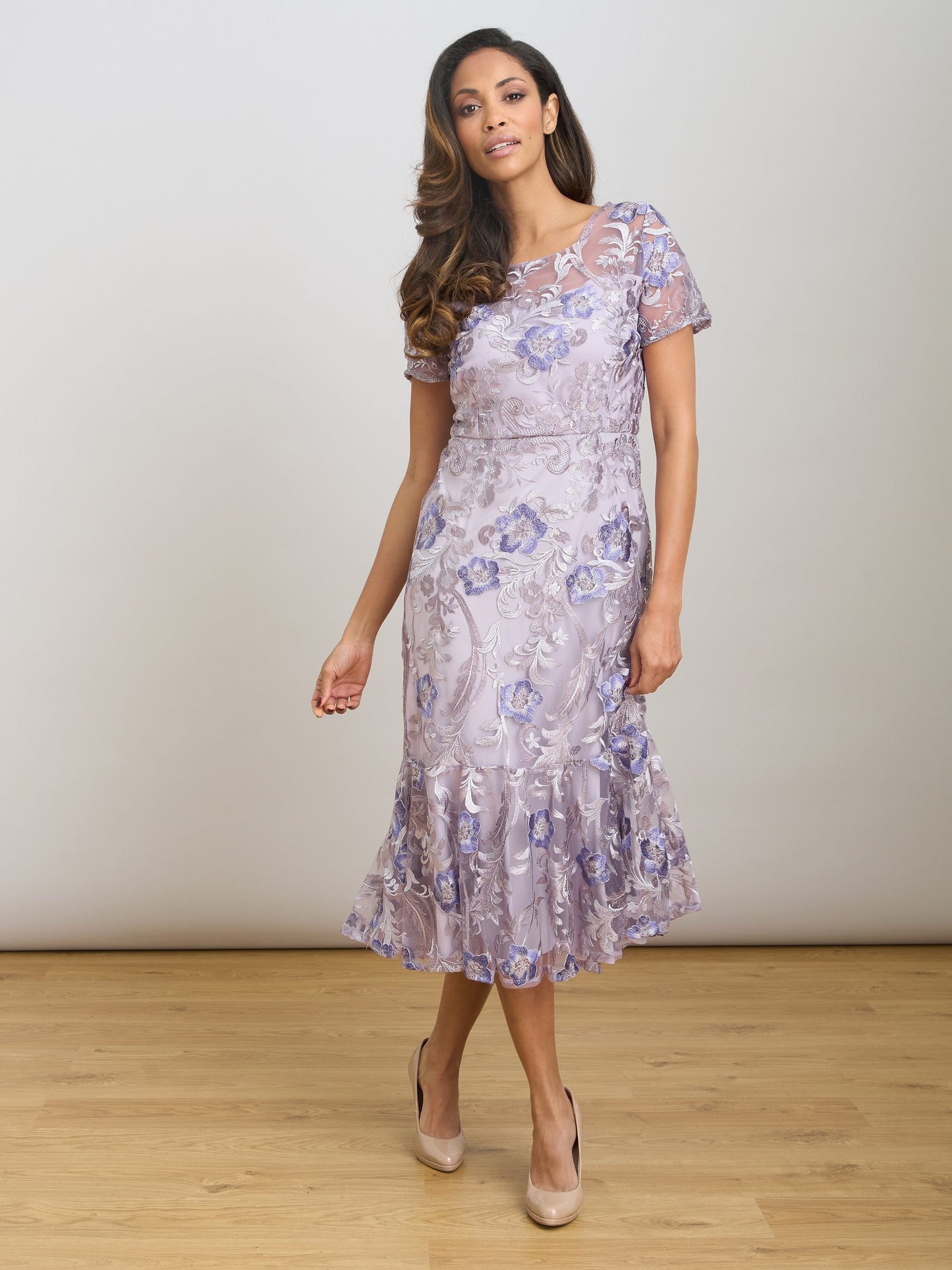  Mildred Lace Midi Dress