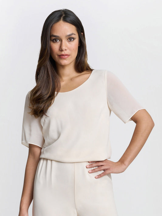  Triple Layer Chiffon Top