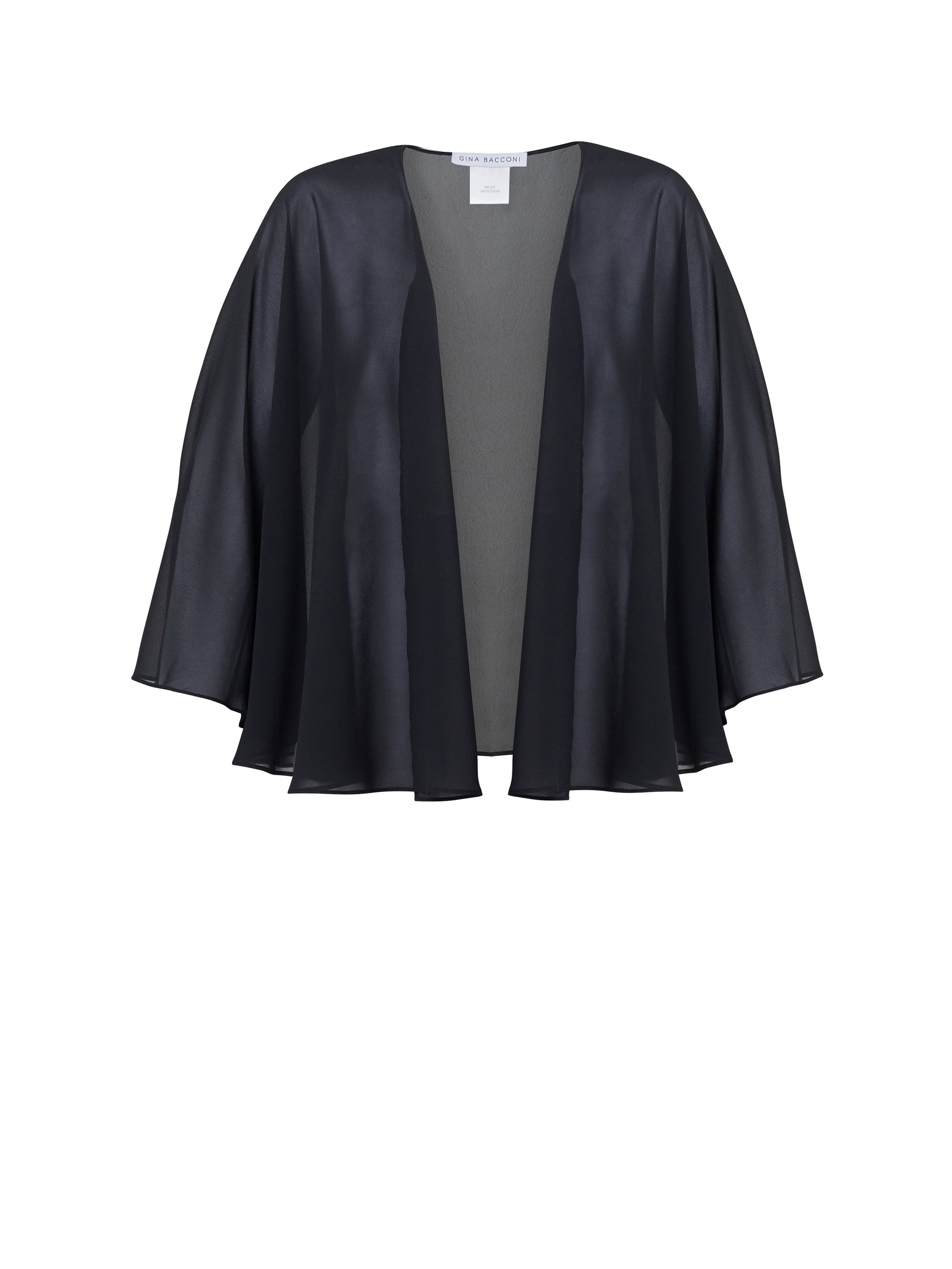  Black Chiffon Shawl