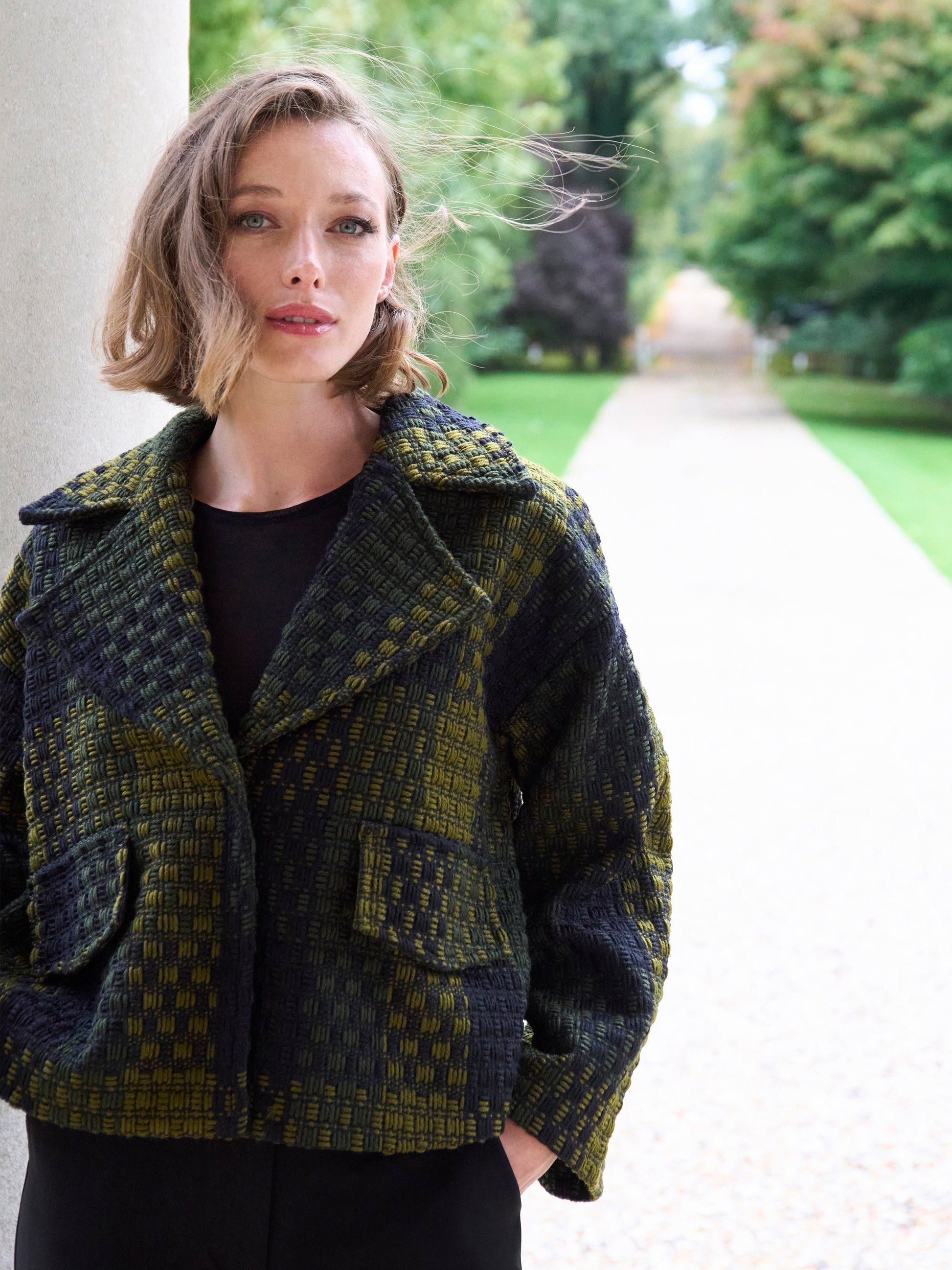  Vered Textured Check Jacket