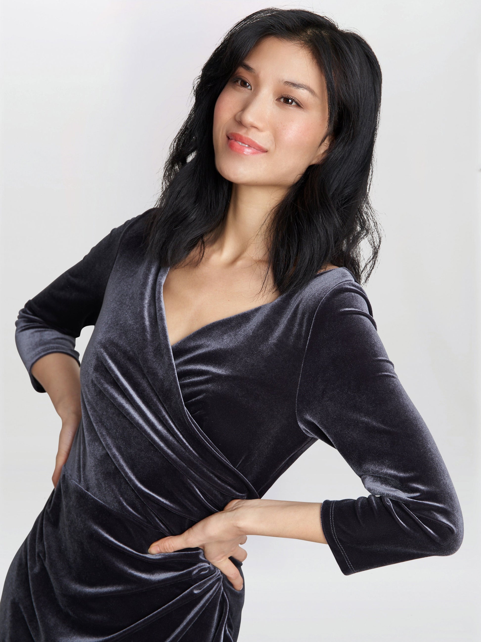  Zoe Velvet Wrap Dress