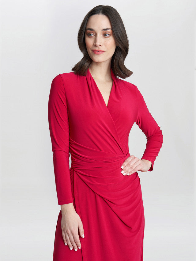  Hilary Jersey Wrap Maxi Dress