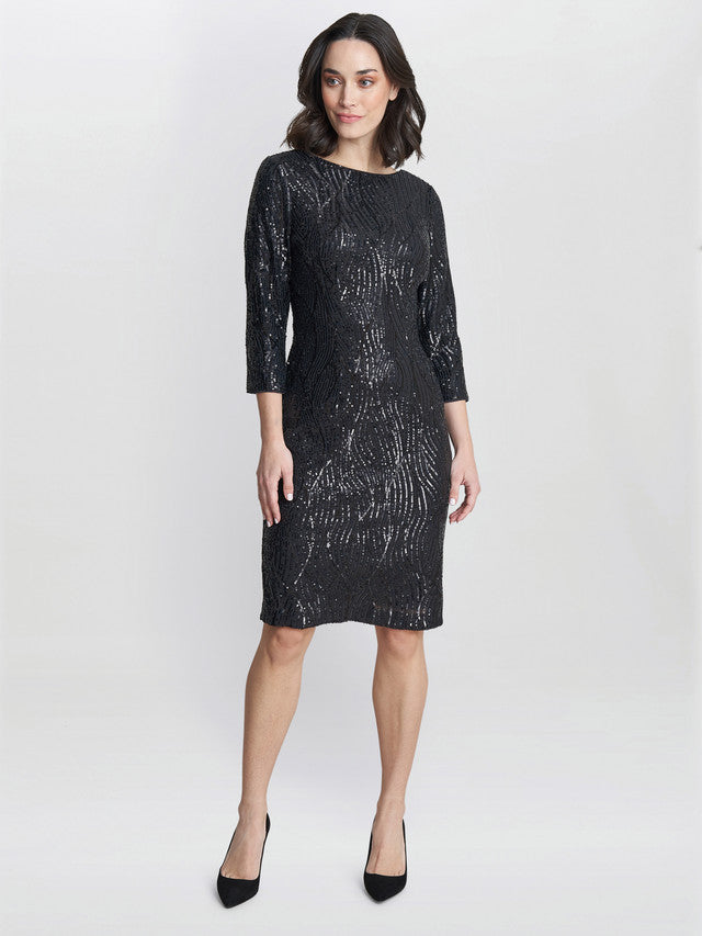  Angelina Sequin Shift Dress