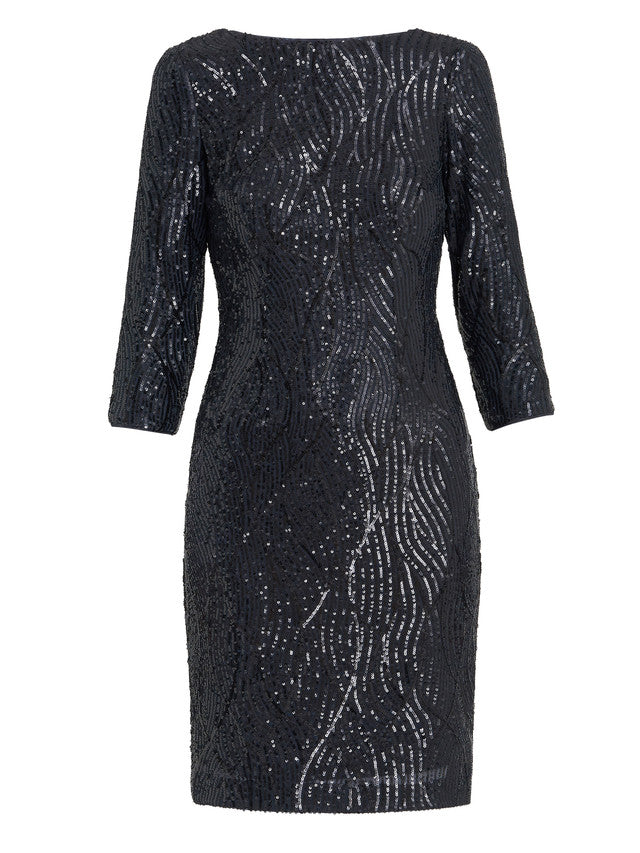  Angelina Sequin Shift Dress