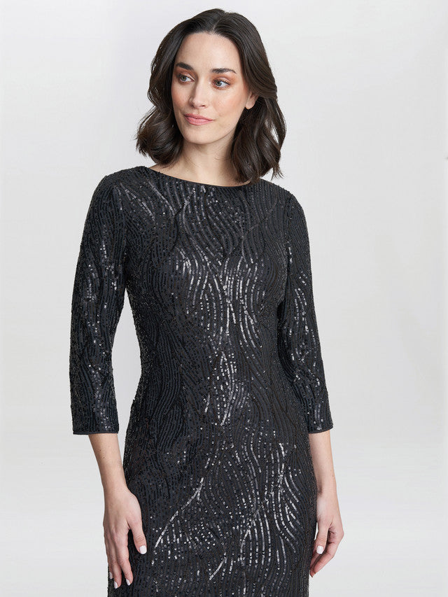  Angelina Sequin Shift Dress