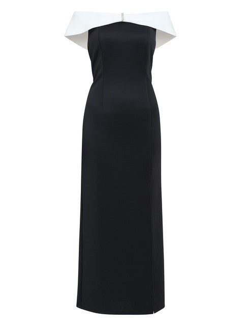  Sadie Off The Shoulder Maxi Dress With Trim