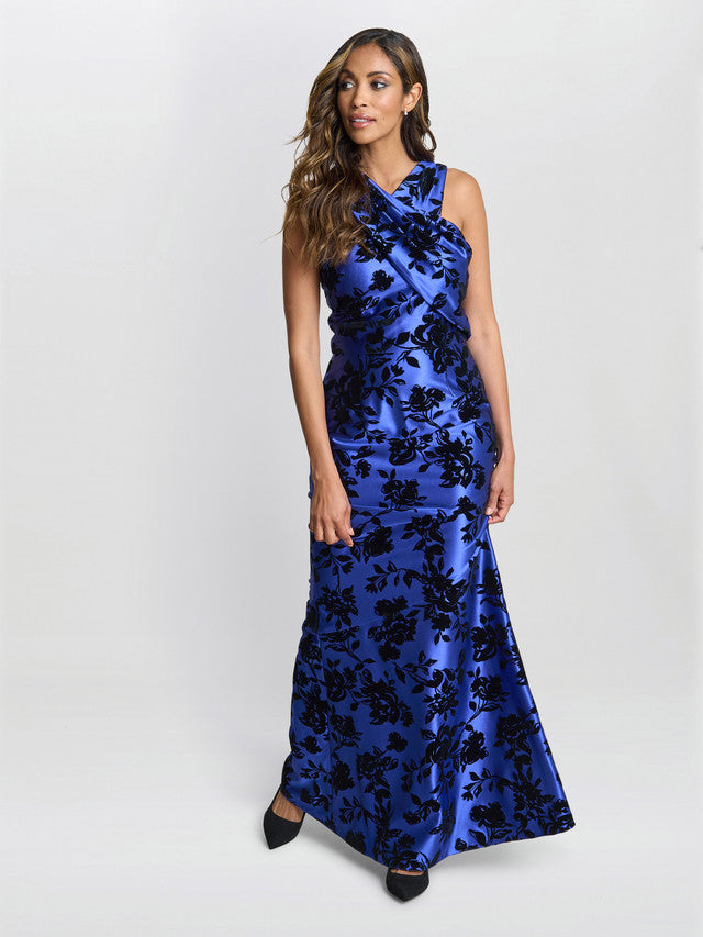  Odette Sleeveless Floral Maxi Dress