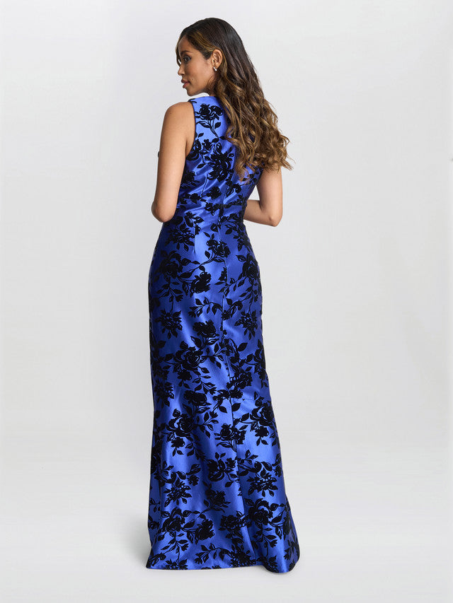  Odette Sleeveless Floral Maxi Dress