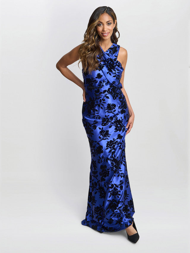  Odette Sleeveless Floral Maxi Dress