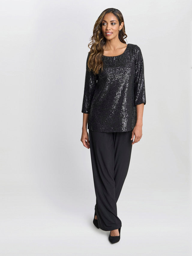  Flora Sequin Tunic Blouse