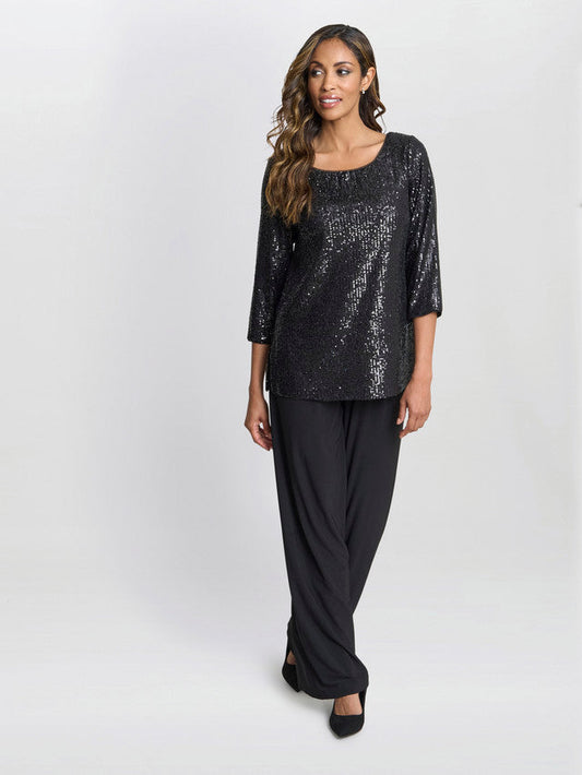  Flora Sequin Tunic Blouse