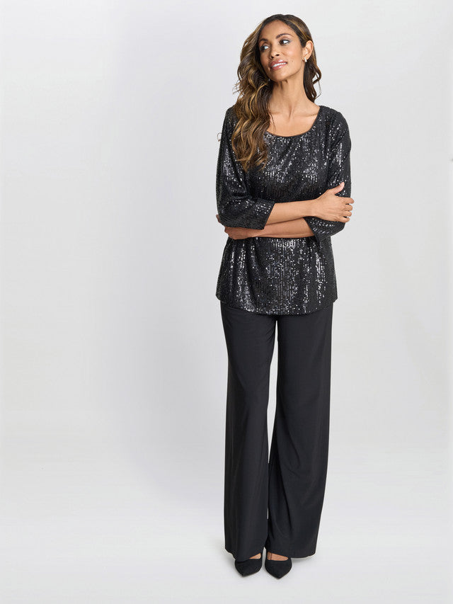  Flora Sequin Tunic Blouse