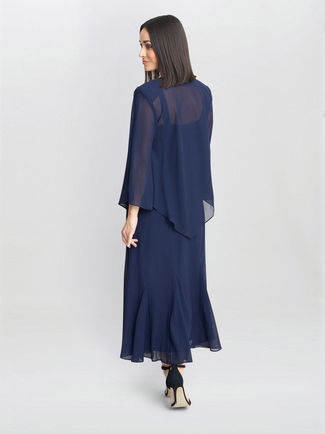  Lorna Beaded Chiffon Dress And Jacket