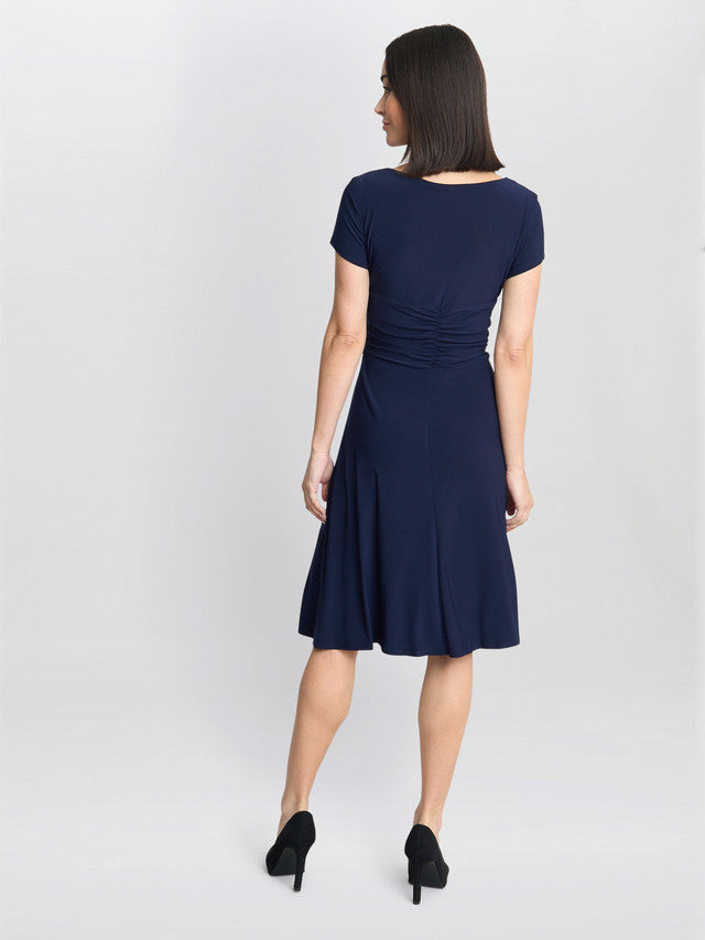  Elsa Jersey Cocktail Dress With Waist Embellishment