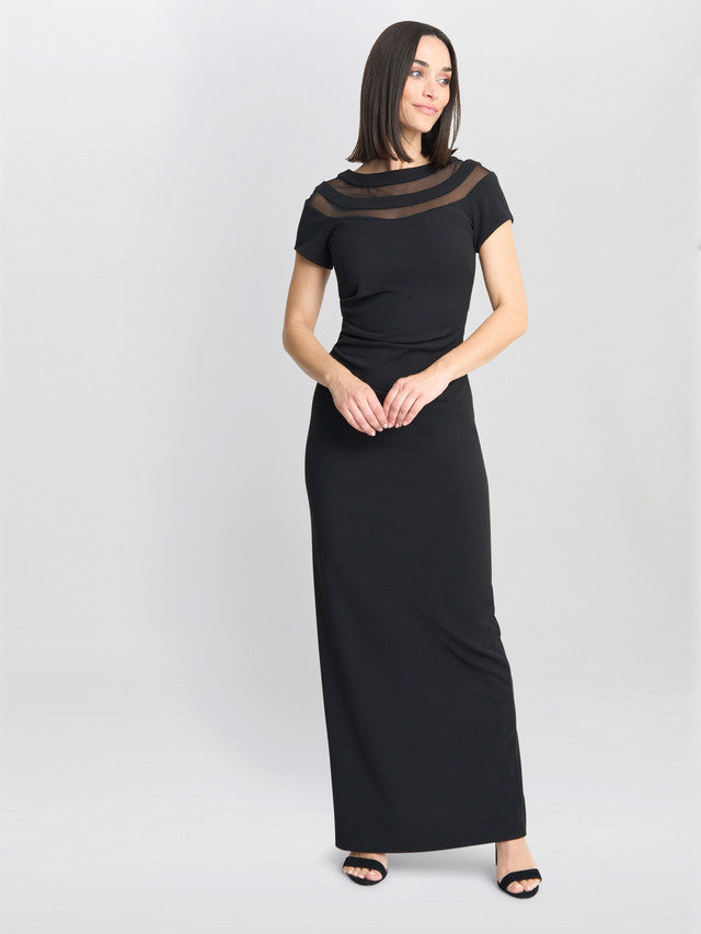  Michelle Illusion Maxi Dress