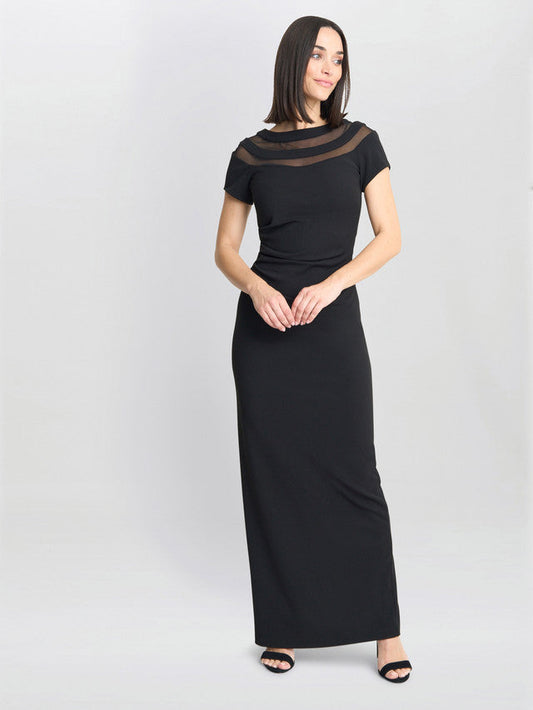  Michelle Illusion Maxi Dress