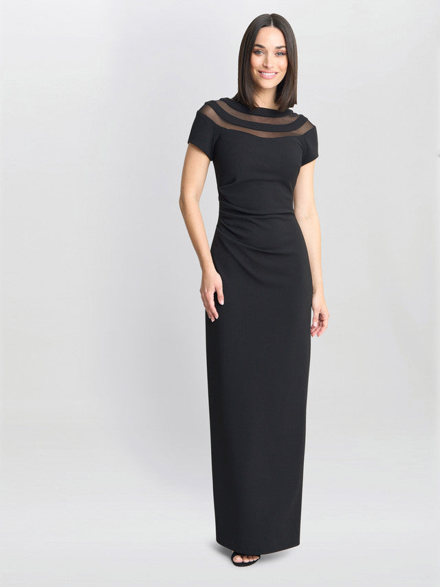 Michelle Illusion Maxi Dress