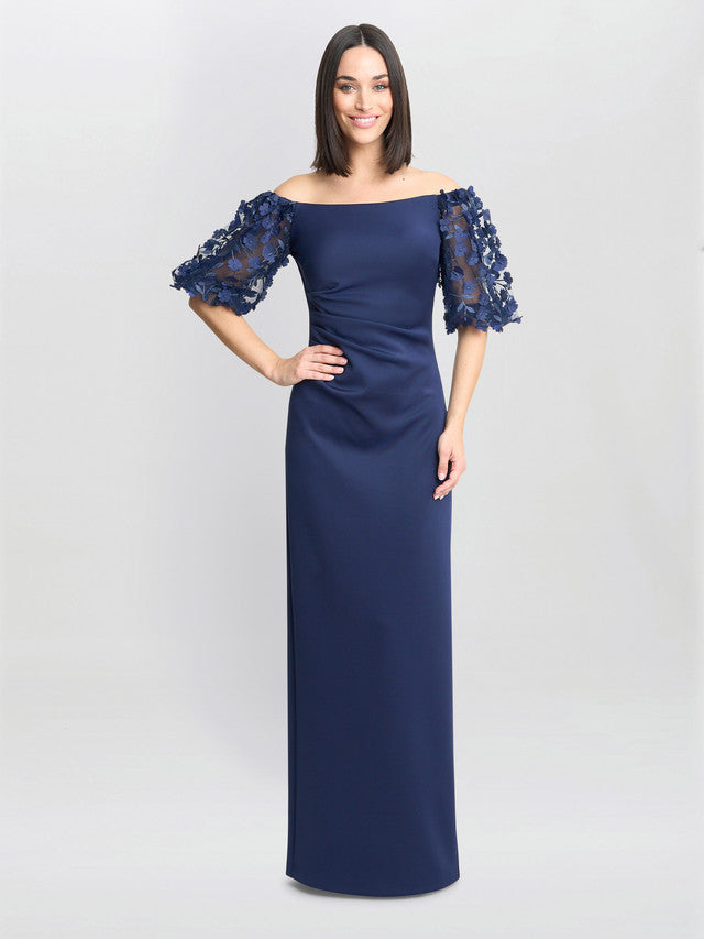  Penelope Off The Shoulder Floral Sleeve Maxi Dress